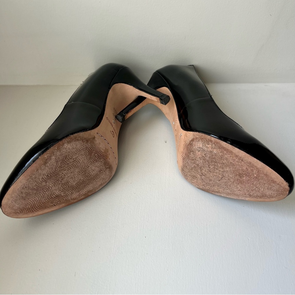 Corso Como Black Patent Leather Pump Heels - Picture 3 of 6